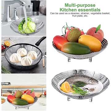 10-Inch Foldable Steamer Basket