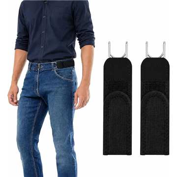 Buckleless Belt Hook Tactical Metal Hook Elastic Belt Unisex...